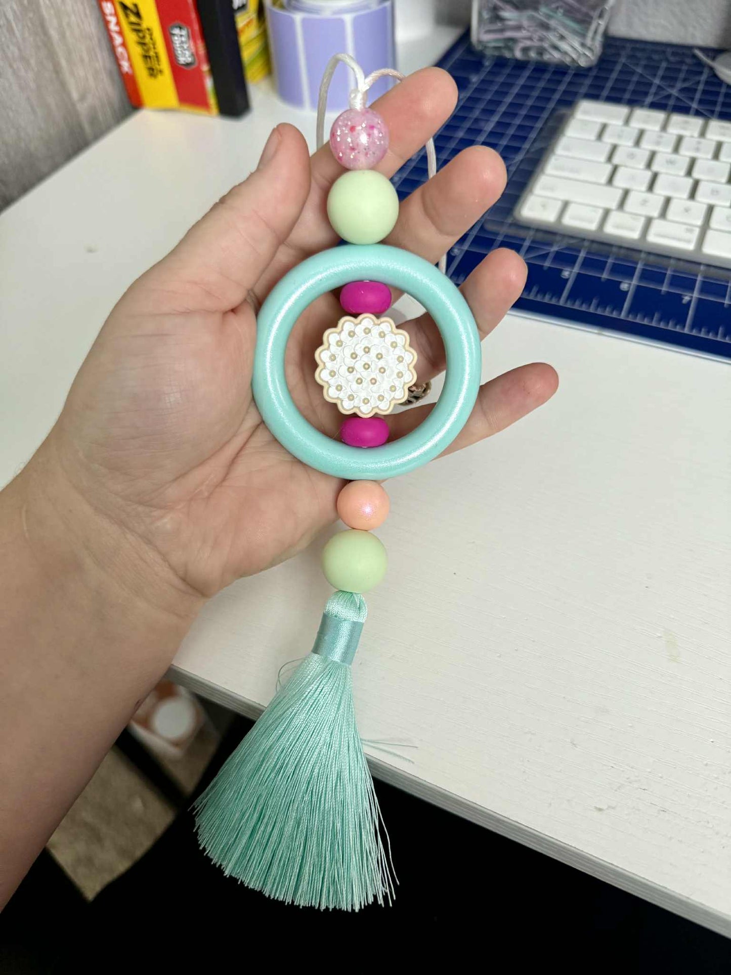 RTS corbin flower car charm