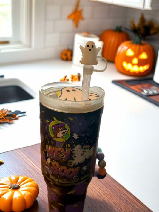 ghost straw topper